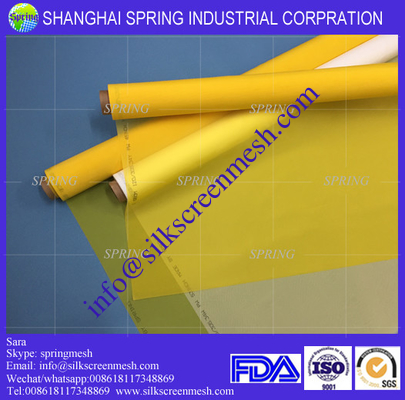 64T-64um ((163 mesh) White Polyester mono-filament Bolting cloth for Textile printing mesh/Screen Printing Mesh (Белый полиэстерный монофиламентный болтовый ткань для текстильной печатной сетки)